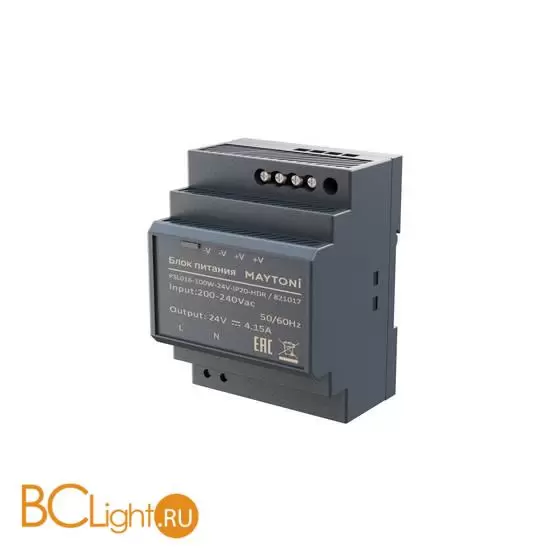 Источник напряжения PSL016 24В 100Вт IP 20 Maytoni Led Strip 821017 Источник напряжения PSL016 24В 100Вт IP 20 Maytoni Led Strip 821017
