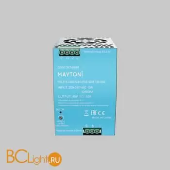 Источник напряжения PSL015 48В 480Вт IP 20 Maytoni Led Strip 831002 - Фото 0