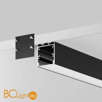 Алюминиевый профиль накладной-подвесной 35x35 (Черный, 3 м), ALM-3535BT-B-3M 633004 - Фото 2