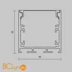 Алюминиевый профиль накладной-подвесной 35x35 (Черный, 3 м), ALM-3535BT-B-3M 633004 - Фото 3