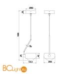 Подвесной светильник Maytoni Lens MOD072PL-L8B3K - Схема