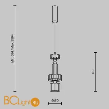 Подвесной светильник Maytoni Level MOD253PL-L18BS3K2 - Фото 12