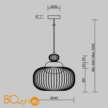 Подвесной светильник Maytoni Levitation MOD376PL-01G - Фото 11