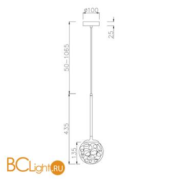 Подвесной светильник Maytoni Ligero MOD061PL-01CH - Схема