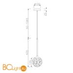 Подвесной светильник Maytoni Ligero MOD061PL-01CH - Схема