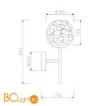 Бра Maytoni Ligero MOD061WL-01BS - Схема