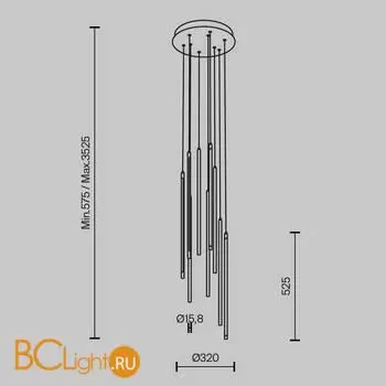 Подвесной светильник Maytoni Light stick MOD236PL-L54B3K - Фото 9
