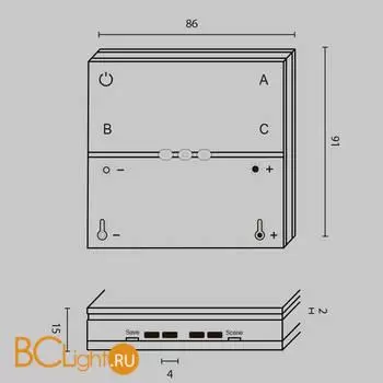 Пульт Maytoni Lighting control DRC034-8-W - Фото 6