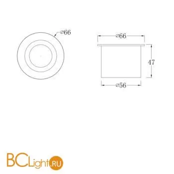 Встраиваемый светильник Maytoni Limo O037-L3W3K - Фото 0