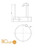 Подвесной светильник Maytoni Line MOD054PL-L52W4K - Схема