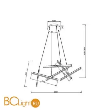 Подвесной светильник Maytoni Line MOD016PL-L80BK - Фото 2