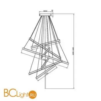 Подвесной светильник Maytoni Line MOD016PL-L96BK - Фото 5