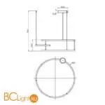 Подвесной светильник Maytoni Line new MOD016PL-L52BK - Фото 0