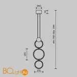 Подвесной светильник Maytoni Link new MOD357PL-L20BS3K - Фото 4