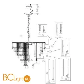 Люстра Maytoni Linn MOD091PL-09CH - Фото 1