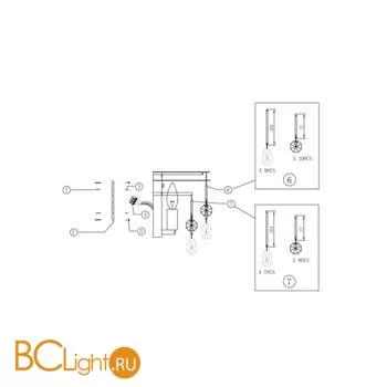 Бра Maytoni Linn MOD091WL-01CH - Фото 1