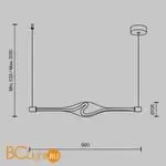 Подвесной светильник Maytoni Loop new MOD290PL-L23BS3K - Фото 4