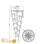 Подвесной светильник Maytoni Louis RC005PL-12CH - Фото 1