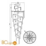 Подвесной светильник Maytoni Louis RC006PL-12CH - Фото 3