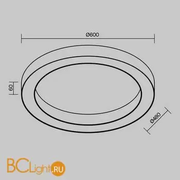 Потолочный светильник Maytoni Lua C093CL-45W4K-W - Фото 3