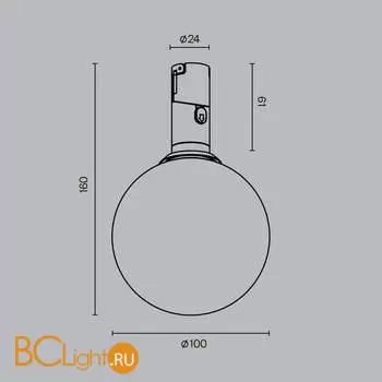 Трековый светильник Maytoni Luna new TR208-1-5W3K-B - Фото 8