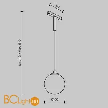 Трековый светильник Maytoni Luna new TR178-1-5WTW-B - Фото 8