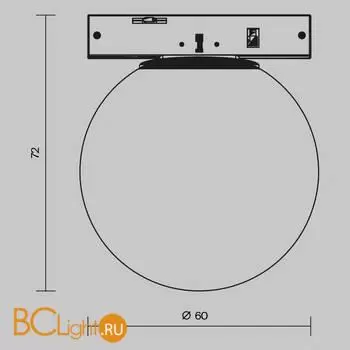 Трековый светильник Maytoni Luna new TR185-1-3W4K-B - Фото 8