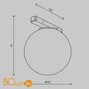 Трековый светильник Maytoni Luna new TR177-1-5WTW-B - Фото 7
