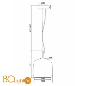 Подвесной светильник Maytoni Madmen MOD128PL-L6SG - Фото 1