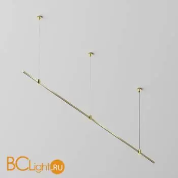 Готовая конструкция прямая на тросовых подвесах Hang без светильников и блока питания, латунь Maytoni Magnetic trаck system Flarity TFC-Flar-H03-BS