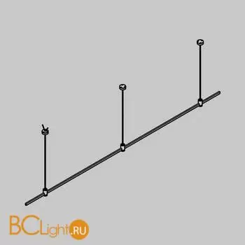 Готовая конструкция прямая на тросовых подвесах Hang без светильников и блока питания, латунь Maytoni Magnetic trаck system Flarity TFC-Flar-H03-BS - Фото 0