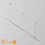 Готовая конструкция прямая на тросовых подвесах Hang без светильников и блока питания, латунь Maytoni Magnetic trаck system Flarity TFC-Flar-H03-BS