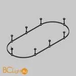 Готовая конструкция овальная 4,5 м на жестких подвесах Short H124мм без светильников и блока питания, черный Maytoni Magnetic trаck system Flarity TFC-Flar-S01-B - Фото 0