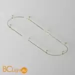 Готовая конструкция овальная 4,5 м на жестких подвесах Short H124мм без светильников и блока питания, латунь Maytoni Magnetic trаck system Flarity TFC-Flar-S01-BS