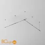 Готовая конструкция прямая двухуровневая на тросовых подвесах Hang без светильников и блока питания, черный Maytoni Magnetic trаck system Flarity TFC-Flar-H06-B