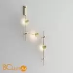 Готовая конструкция настенная прямая 1м х 1м х 1м со светильниками Plato 3 шт. и блоком питания, латунь Maytoni Magnetic trаck system Flarity TFC-Flar-W01-BS