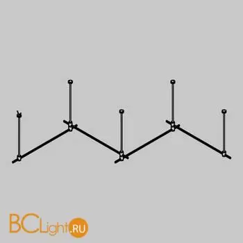 Готовая конструкция прямая 4м двухуровневая на жестких подвесах Long H804 мм без светильников и блока питания, латунь Maytoni Magnetic trаck system Flarity TFC-Flar-L02-BS - Фото 0