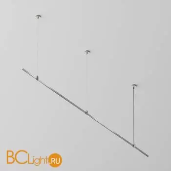 Готовая конструкция прямая на тросовых подвесах Hang без светильников и блока питания, платина Maytoni Magnetic trаck system Flarity TFC-Flar-H03-PT