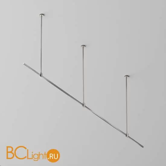 Готовая конструкция прямая на жестких подвесах Long H745мм без светильников и без блока питания, платина Maytoni Magnetic trаck system Flarity TFC-Flar-L01-PT