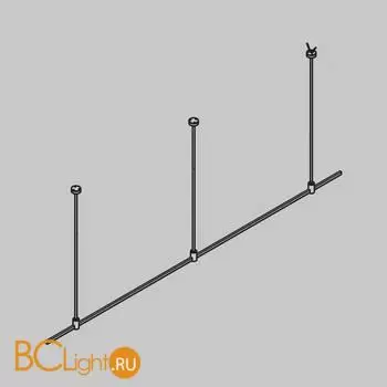 Готовая конструкция прямая на жестких подвесах Long H745мм без светильников и без блока питания, латунь - Фото 0