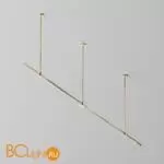 Готовая конструкция прямая на жестких подвесах Long H745мм без светильников и без блока питания, латунь