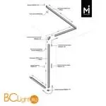 Шинопровод 2м Maytoni S35 накладной/подвесной черный TRX004-212B - Фото 1