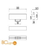 Трековый светильник Maytoni Basis S35 4000K 12Вт 120° TR012-2-12W4K-B - Схема