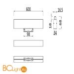 Трековый светильник Maytoni Basis S35 4000K 20Вт 120° TR012-2-20W4K-B - Схема