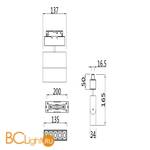 Трековый светильник Maytoni Points S35 4000K 10Вт 24° TR015-2-10W4K-B - Схема