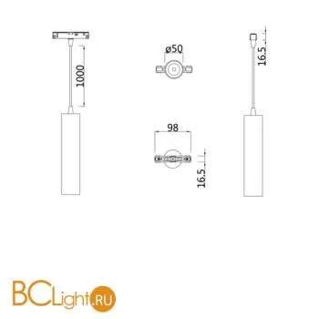 Трековый подвесной светильник Maytoni Focus Led S35 4000K 12Вт 24° TR016-2-12W4K-B - Фото 4
