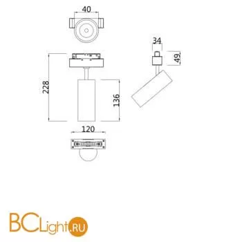 Трековый светильник Maytoni Focus Led S35 4000K 7Вт 24° TR019-2-7W4K-B - Фото 4