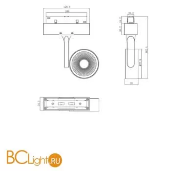 Светильник для магнитного шинопровода Maytoni Magnetic track TR024-2-10W3K - Фото 3