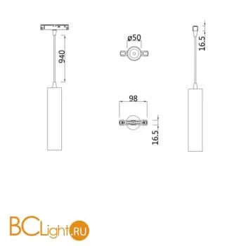 Светильник для магнитного шинопровода Maytoni TR016-2-12W4K-W - Фото 2
