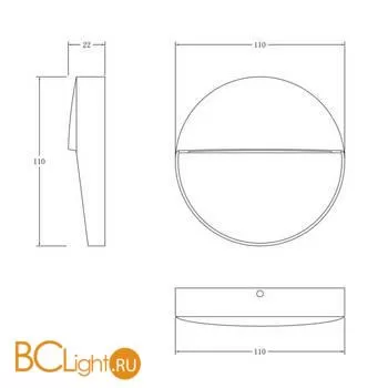 Уличный настенный светильник Maytoni Mane O046SL-L4B3K - Фото 0
